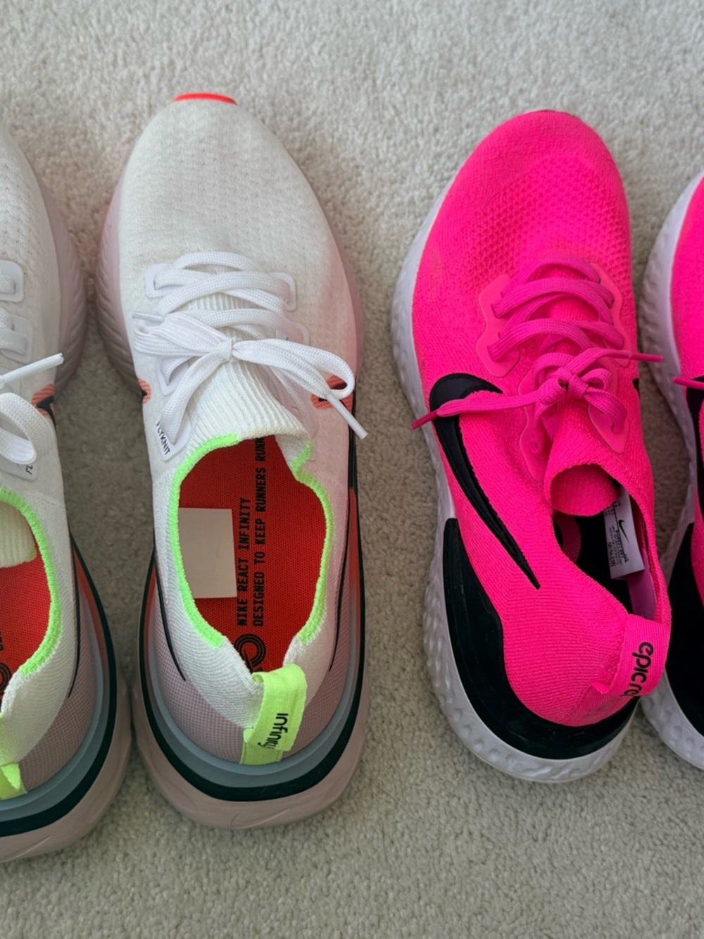 Nike React Infinity Run Flyknit sz 11 Bundle